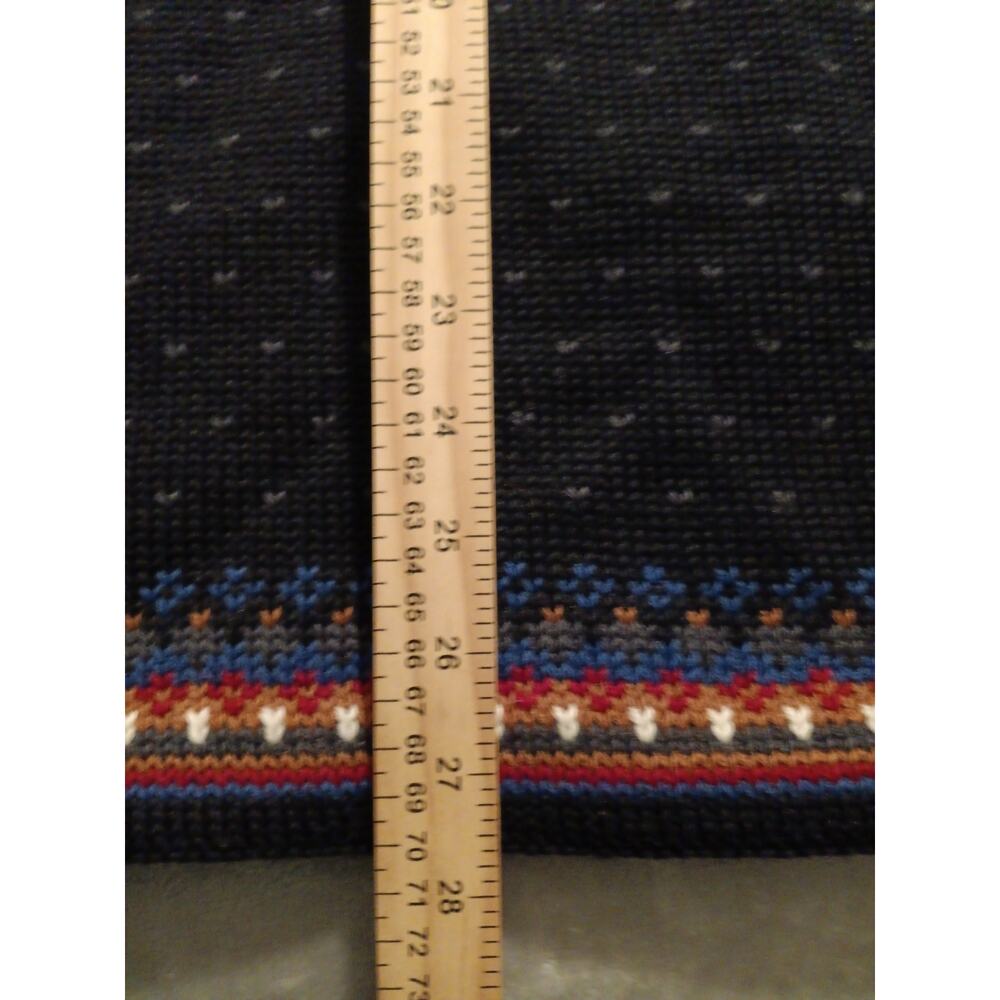 VTG Dale of Norway Norge 2000 Wool Quarter Zip Sweater Men's L Fair Isle Nordic - Picture 8 of 12
